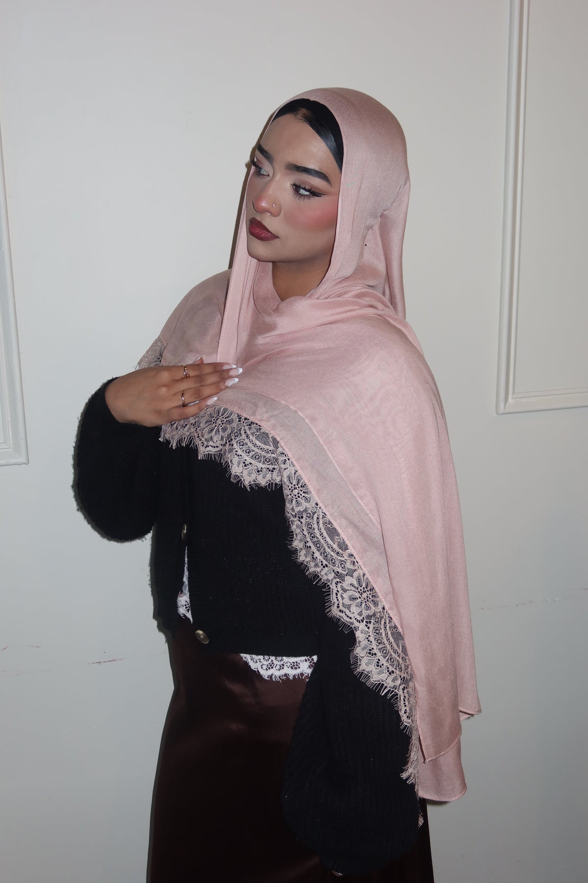 Pink Peach Lace