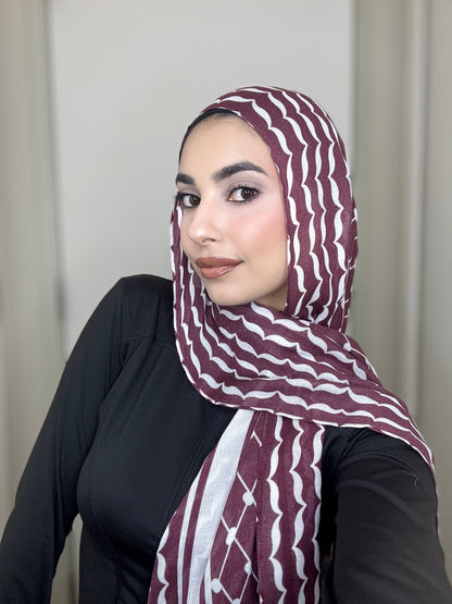 Maroon Keffiyeh