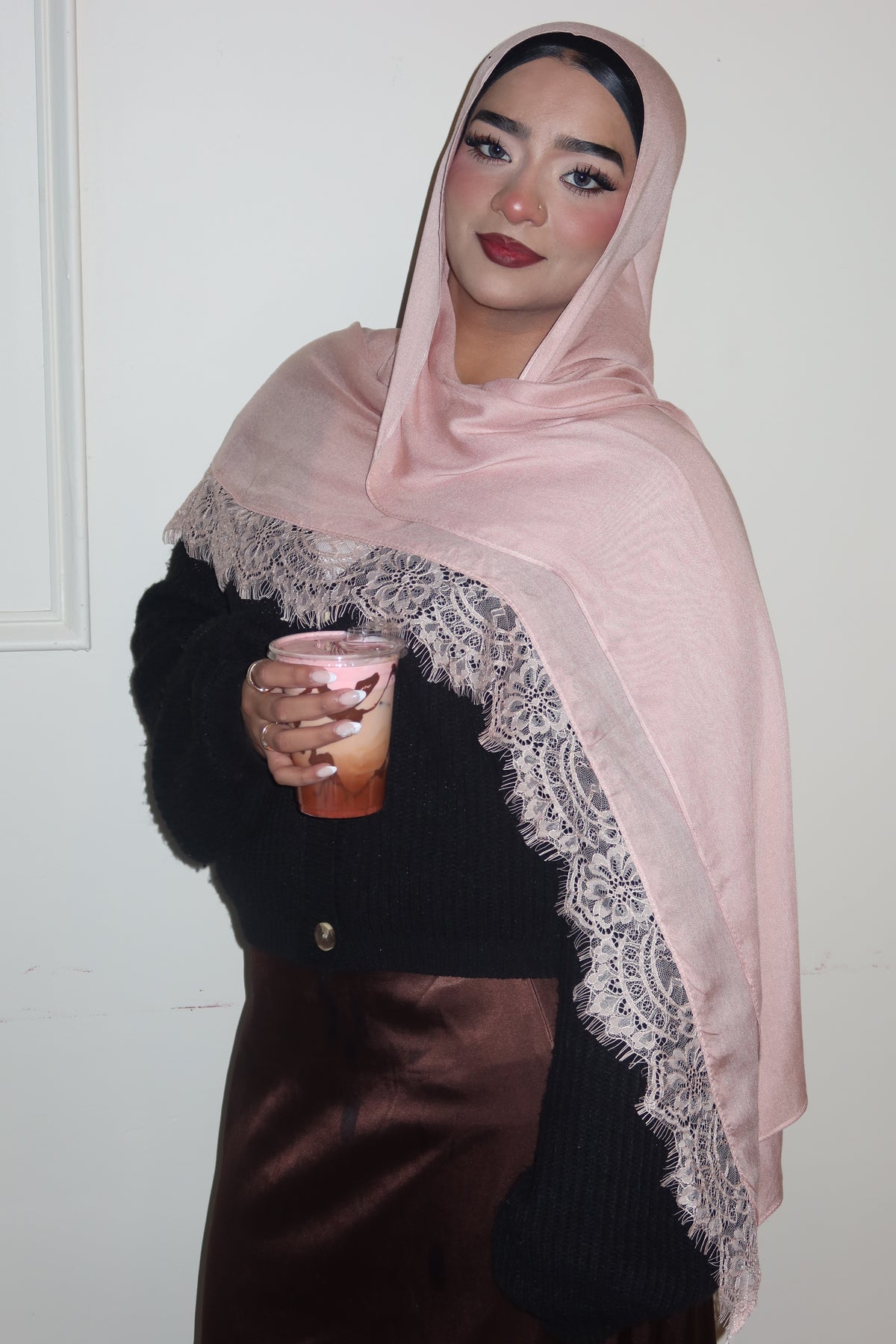 Pink Peach Lace
