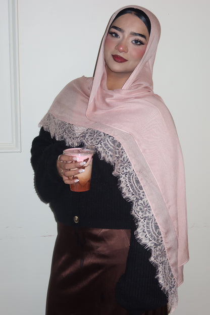 Pink Peach Lace