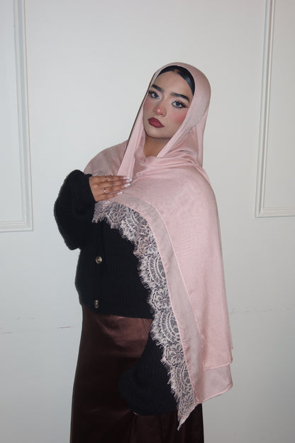 Pink Peach Lace