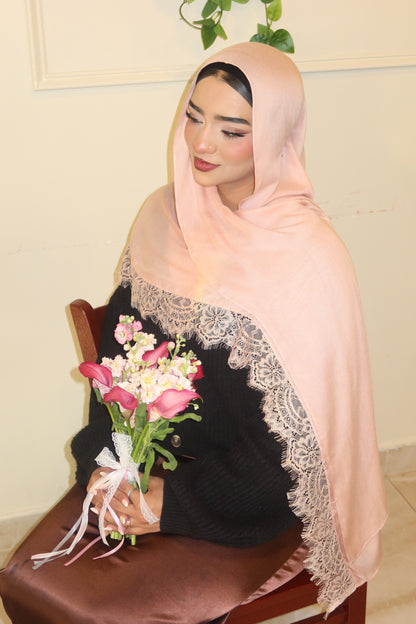 Pink Peach Lace