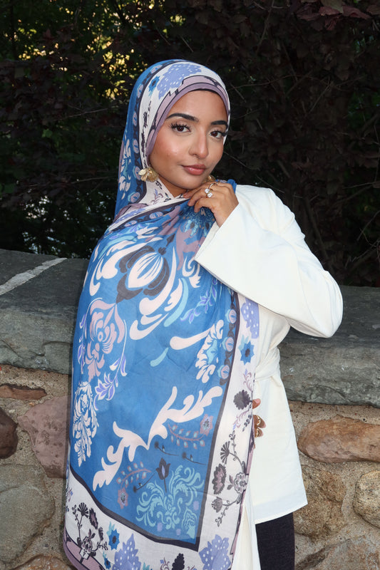 Sapphire Blue Pashmina