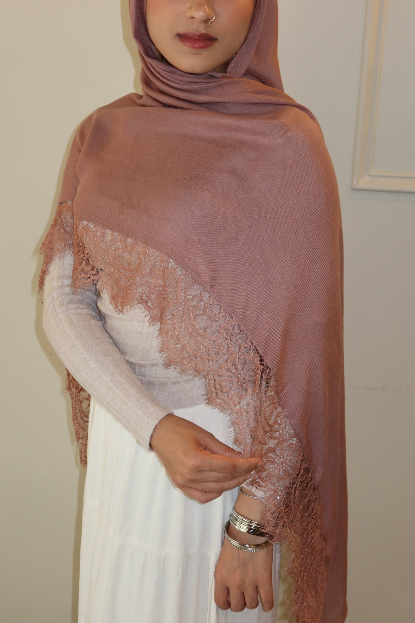 Dusty Pink Lace