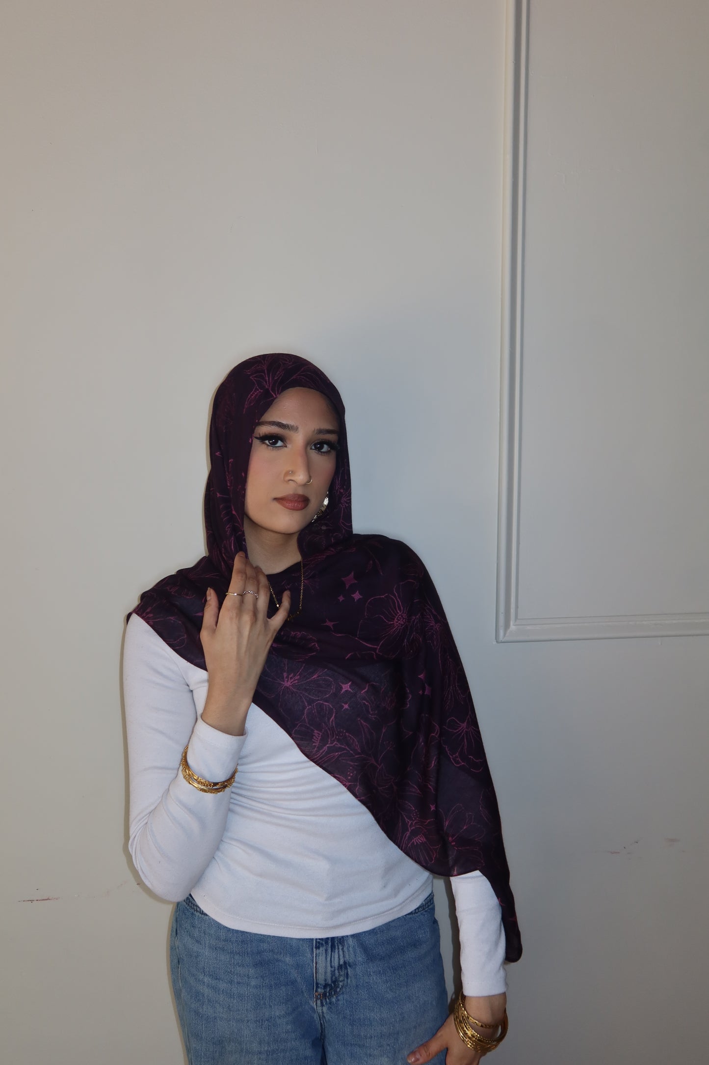 Plum Night Floral