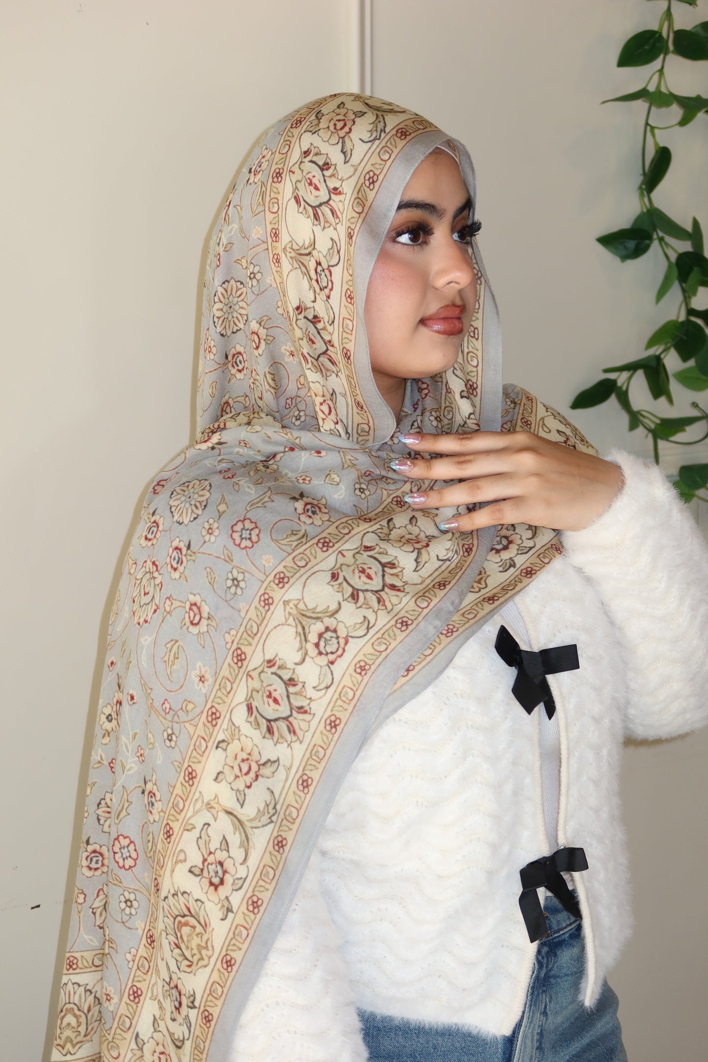 Frosted Dove Pashmina