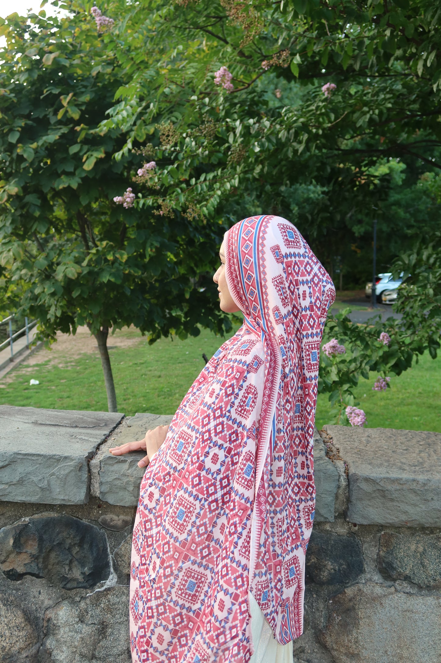 Ruby Mosaic Pashmina