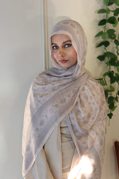 Vanilla Gray Pashmina