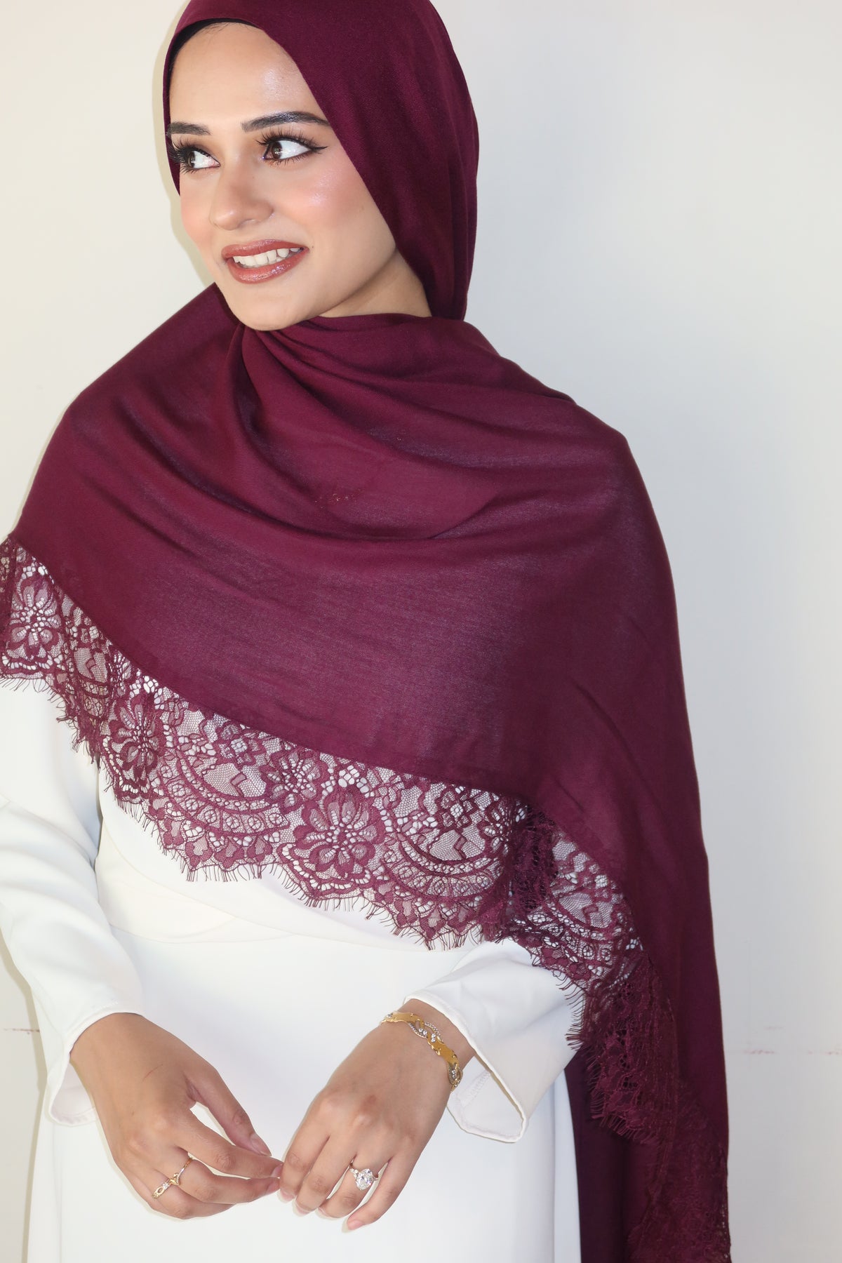 Deep Burgundy Lace