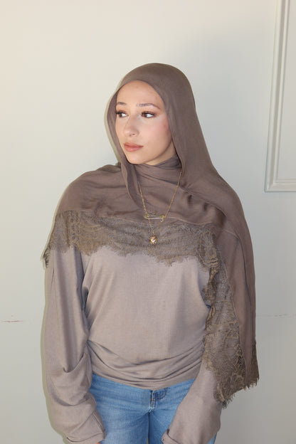 Taupe Lace