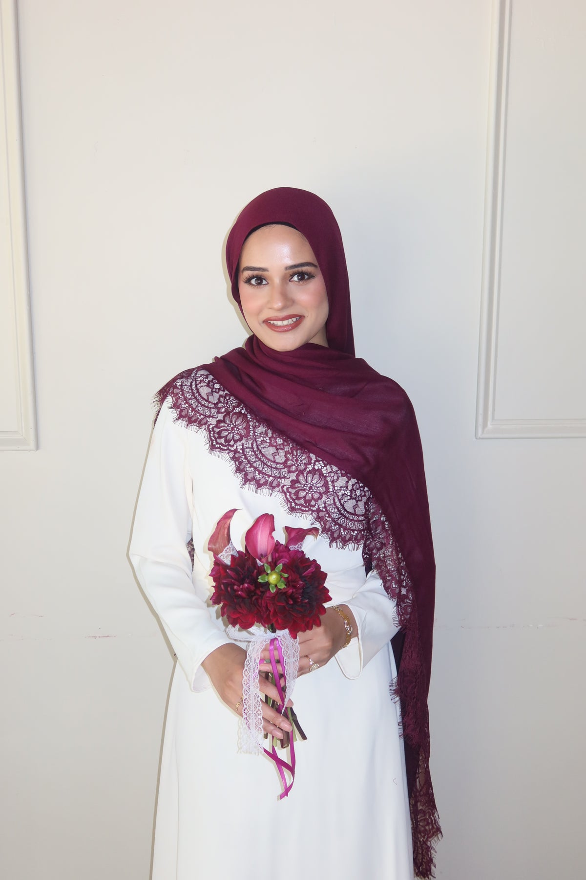 Deep Burgundy Lace