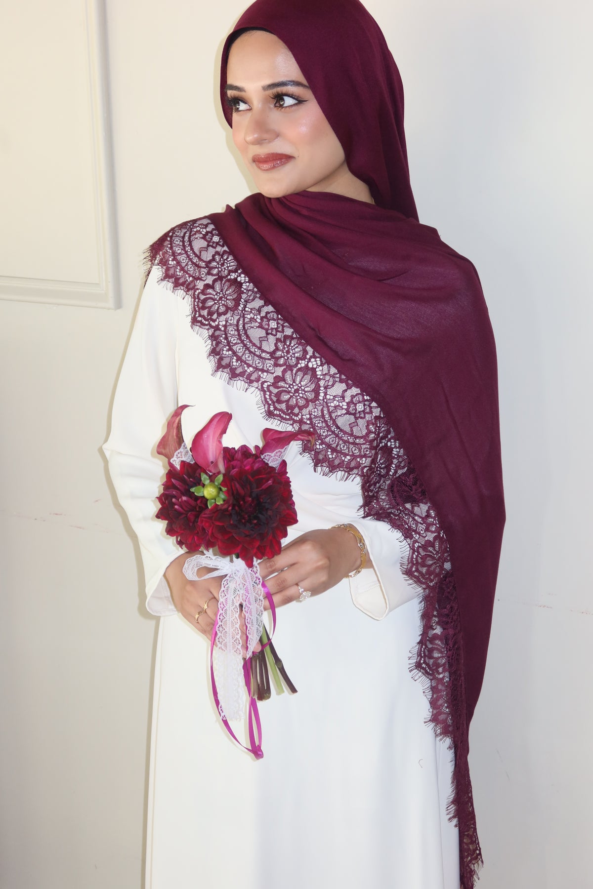Deep Burgundy Lace