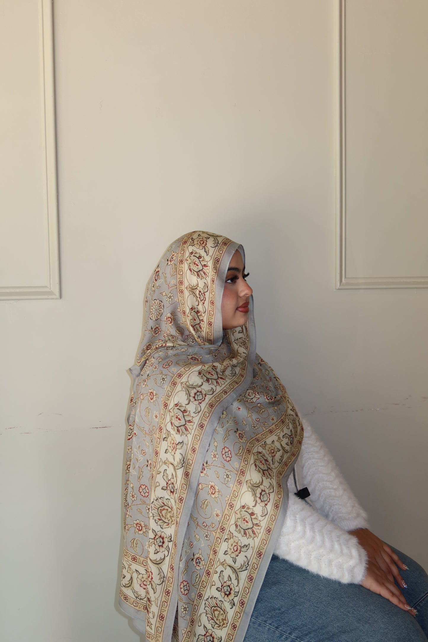 Frosted Dove Pashmina