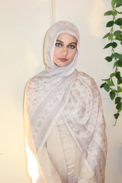 Vanilla Gray Pashmina