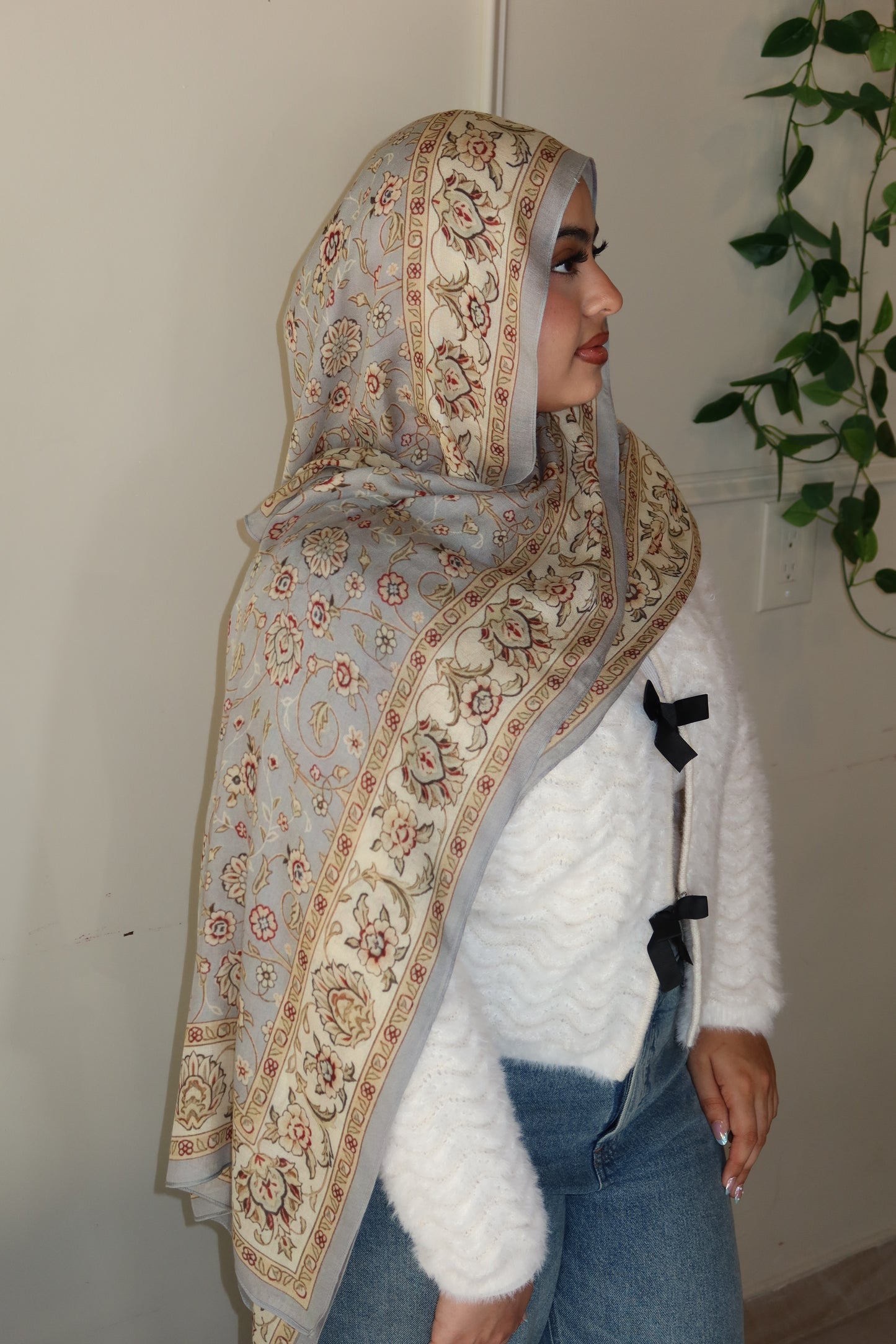 Frosted Dove Pashmina