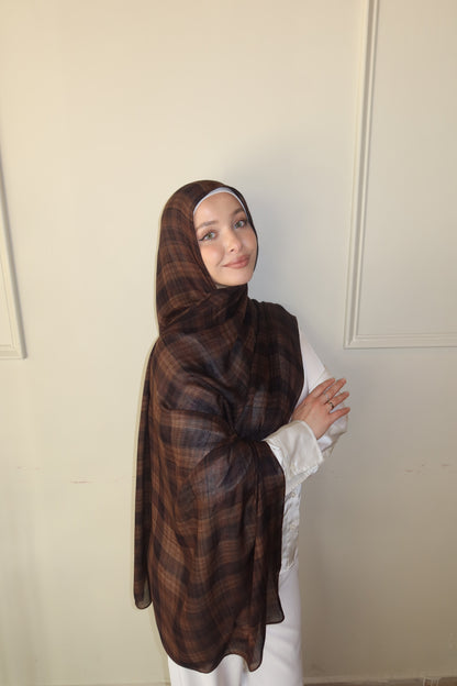 Espresso Brown Plaid