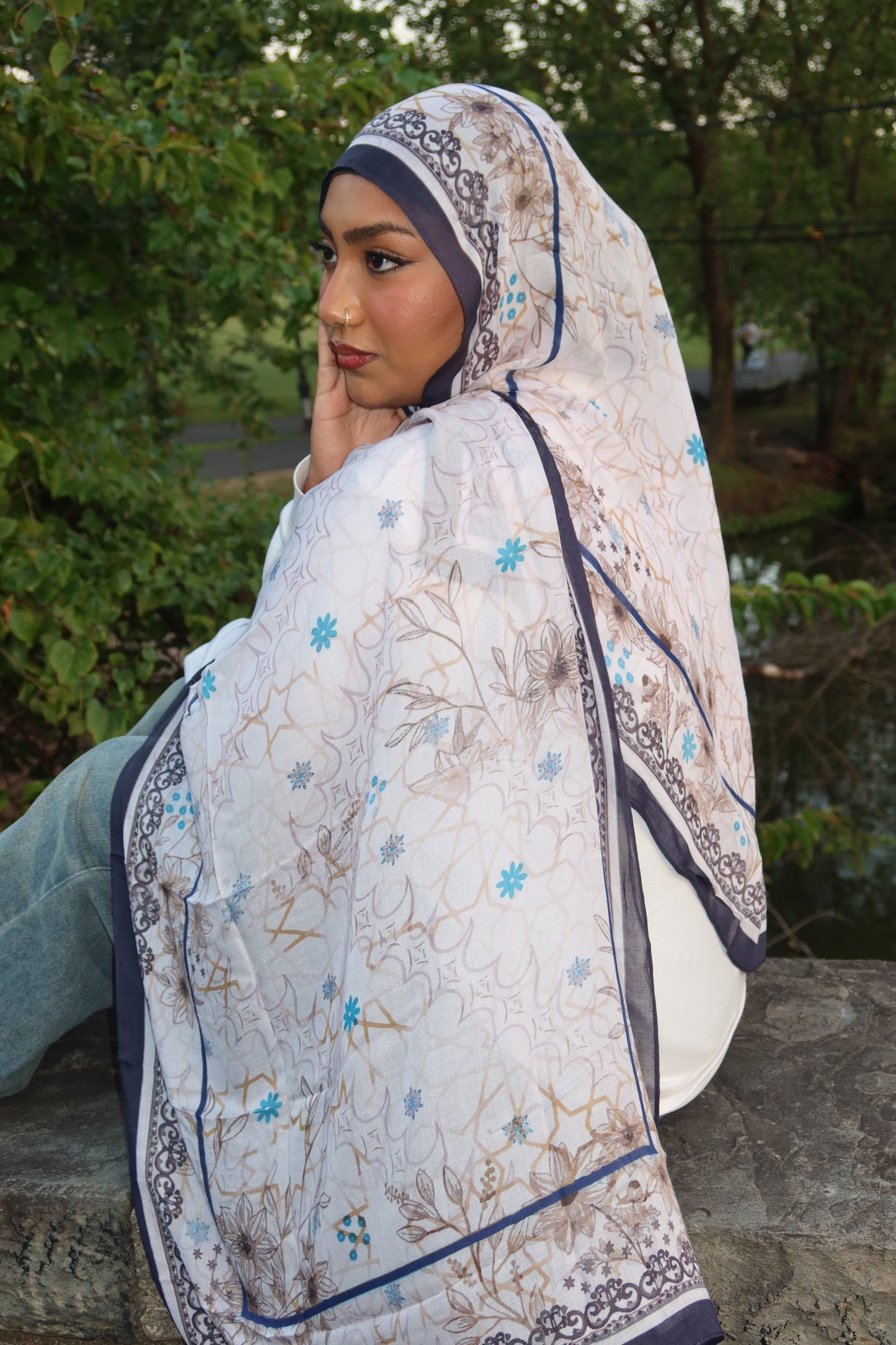 Crystal Pearl Pashmina
