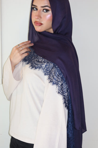 Midnight Navy Lace