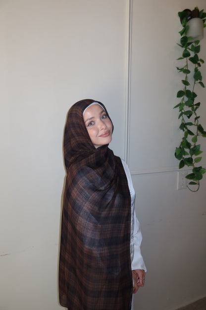 Espresso Brown Plaid