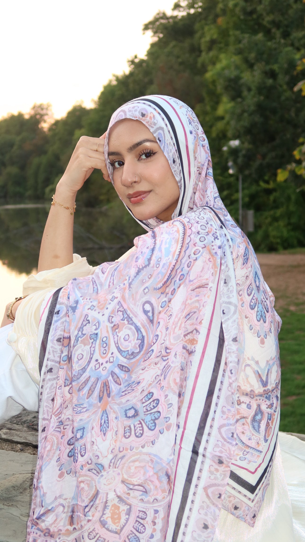 Lavender Rose Pashmina