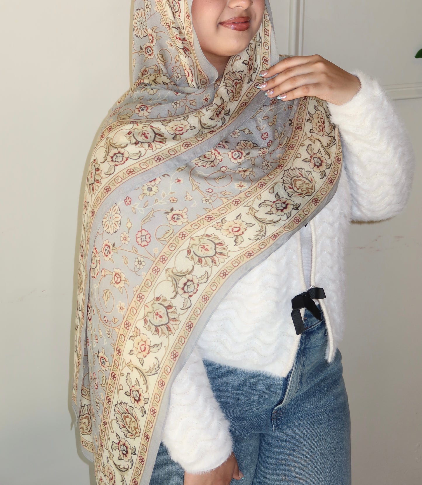 Frosted Dove Pashmina