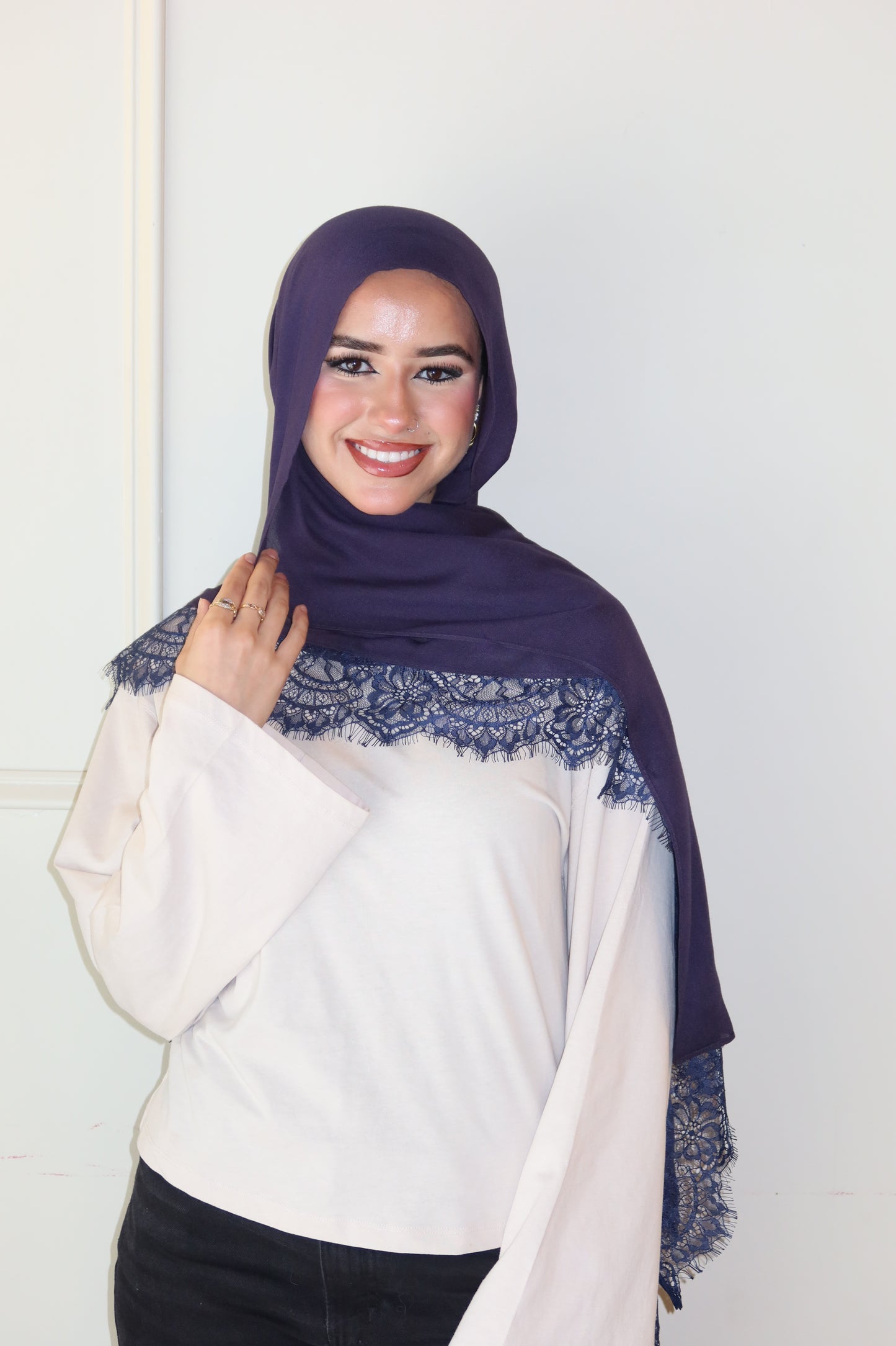 Midnight Navy Lace
