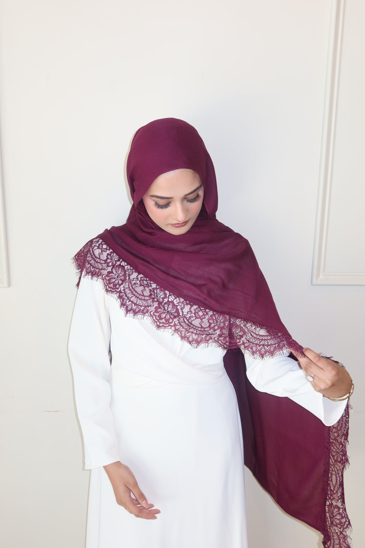 Deep Burgundy Lace