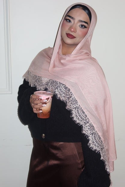 Pink Peach Lace