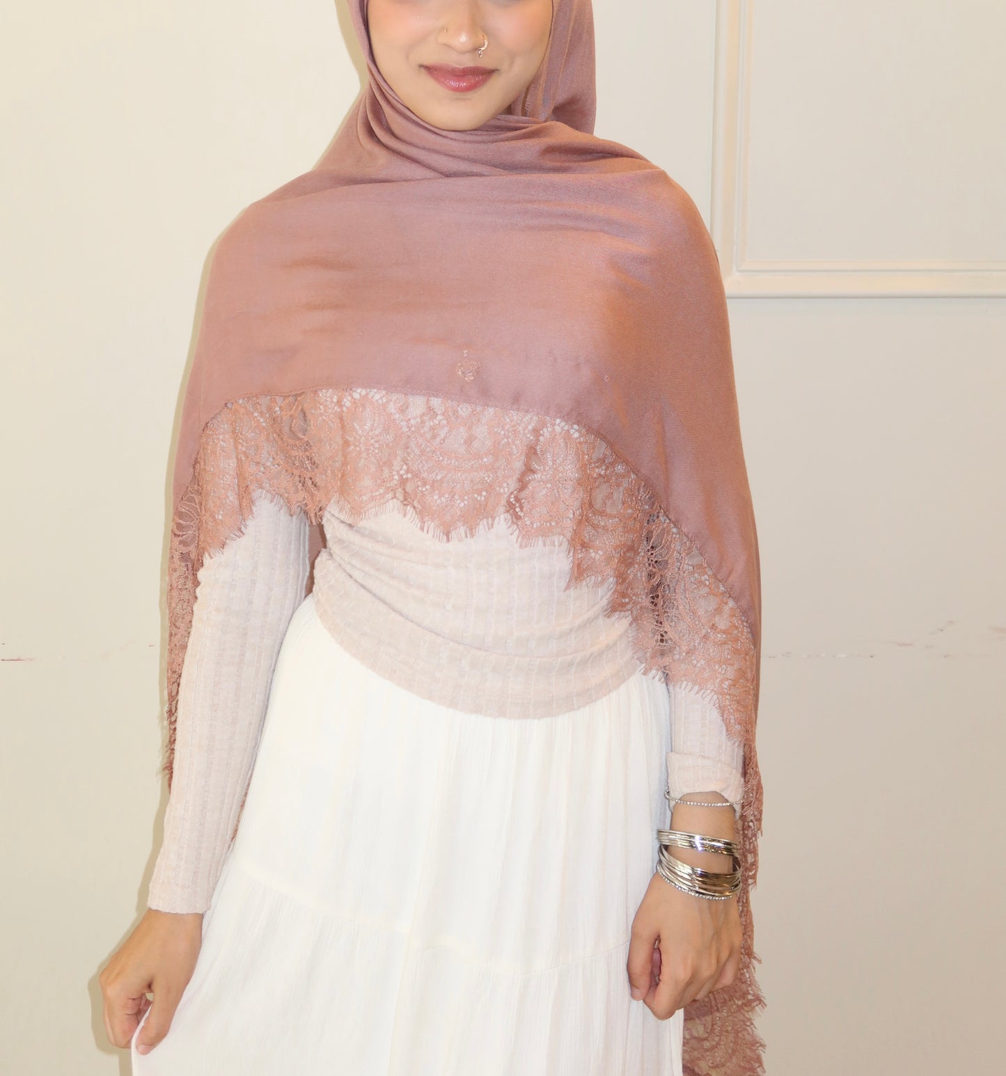 Dusty Pink Lace