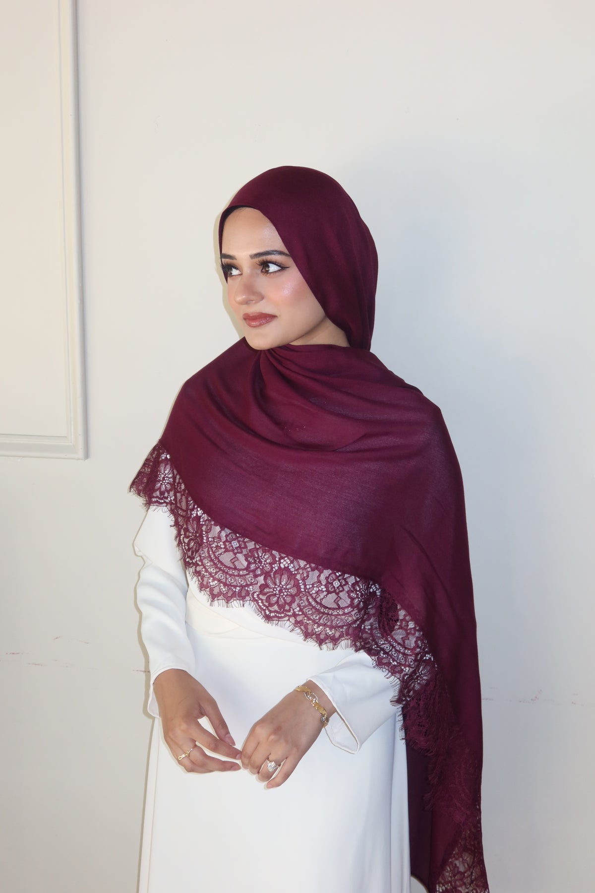 Deep Burgundy Lace