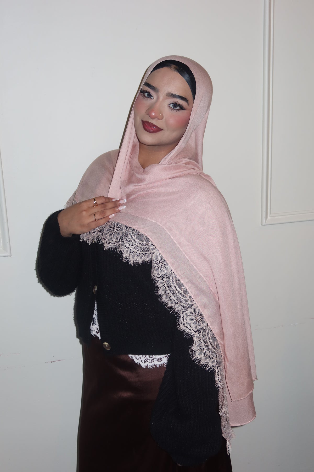 Pink Peach Lace