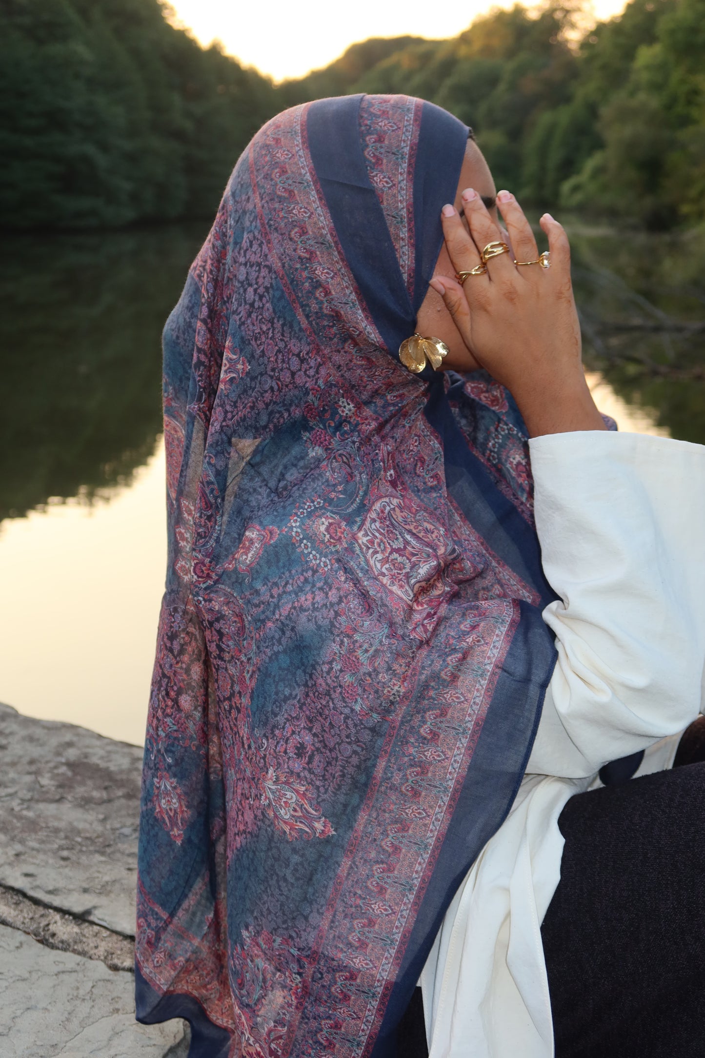 Royal Teal Pashmina