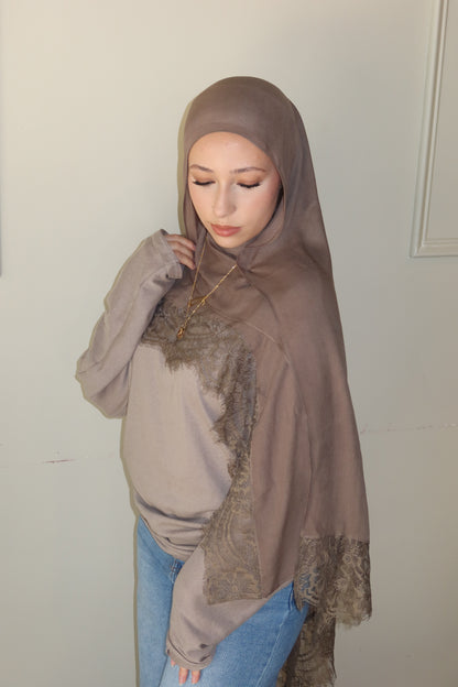 Taupe Lace