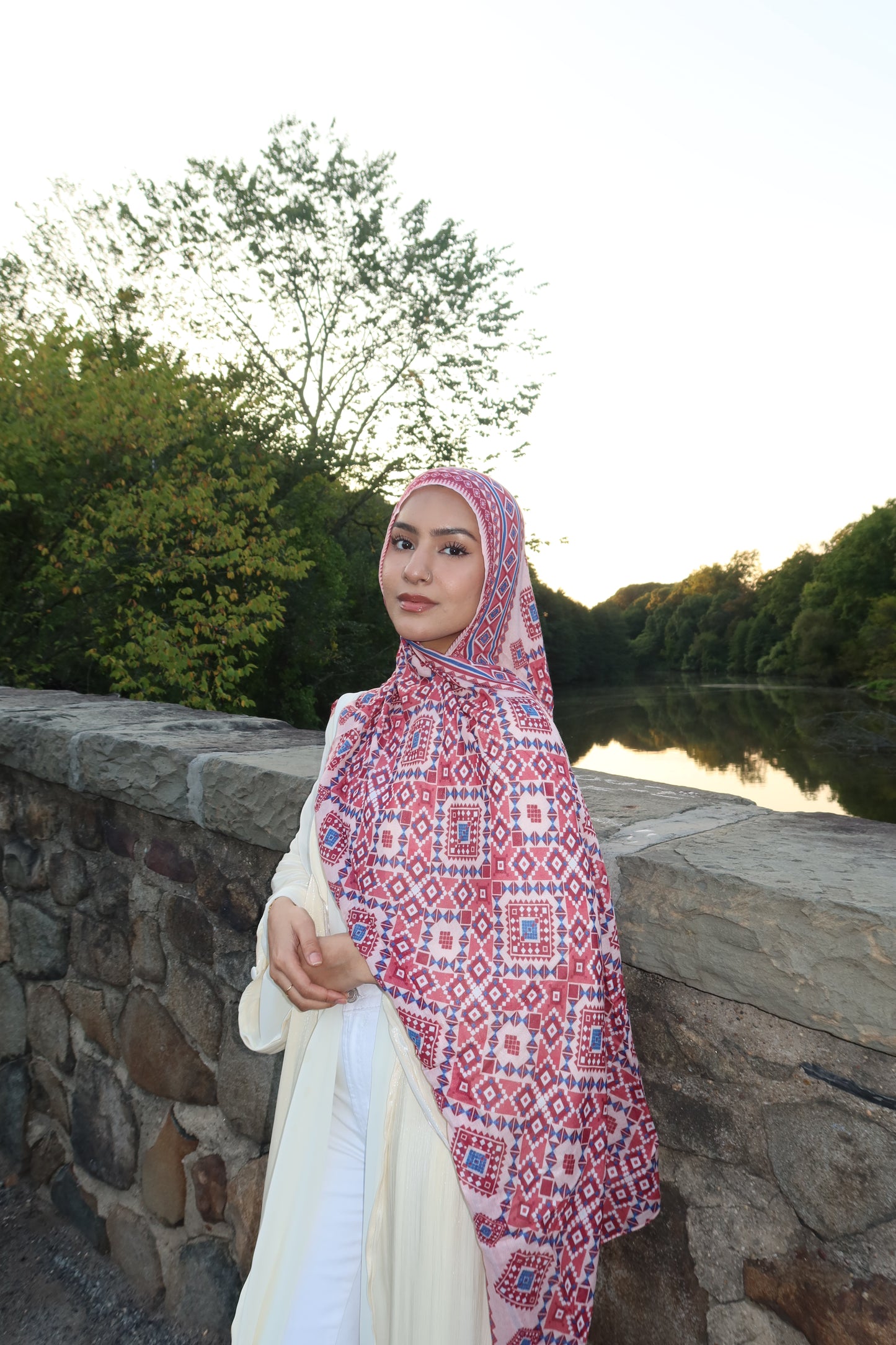 Ruby Mosaic Pashmina