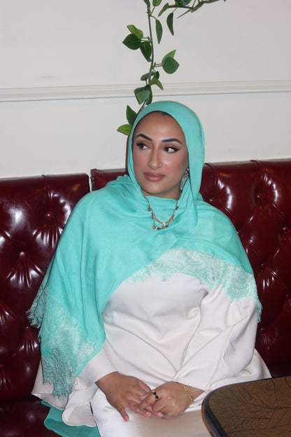 Turquoise Mint Lace