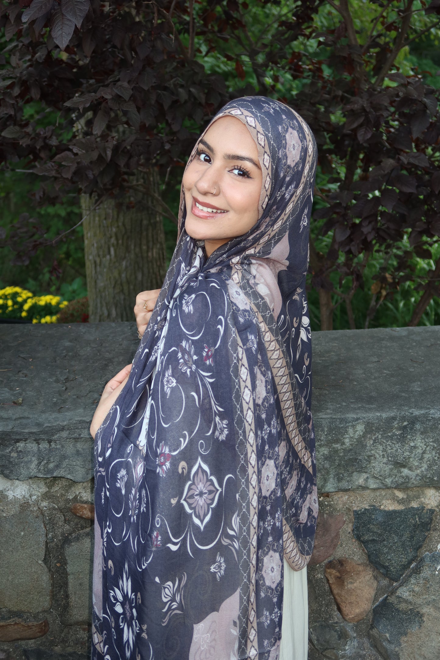 Navy Midnight Pashmina