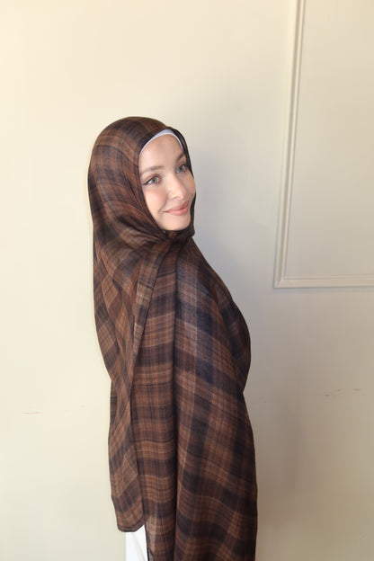 Espresso Brown Plaid