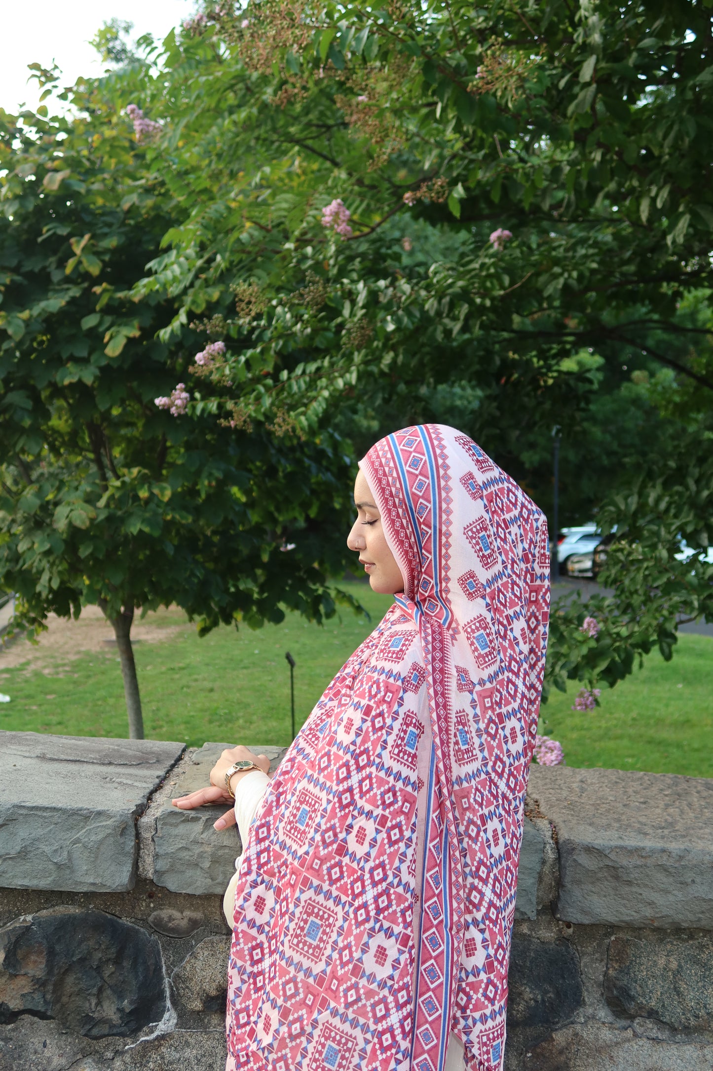 Ruby Mosaic Pashmina