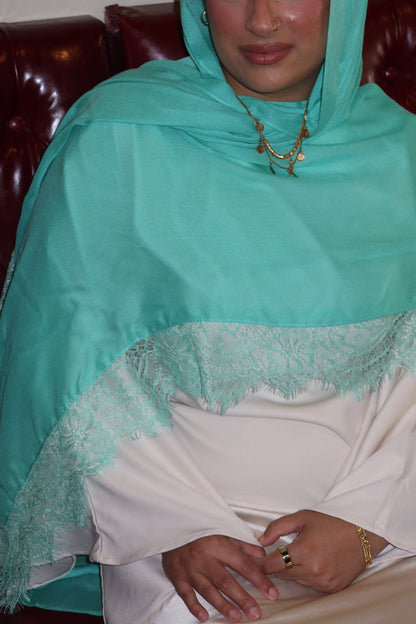 Turquoise Mint Lace