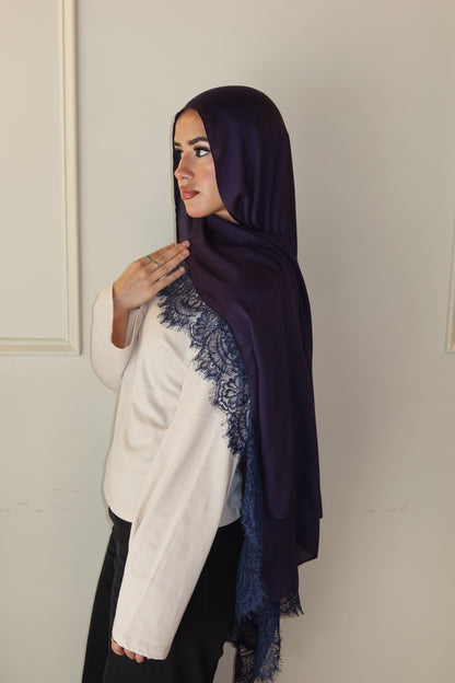 Midnight Navy Lace