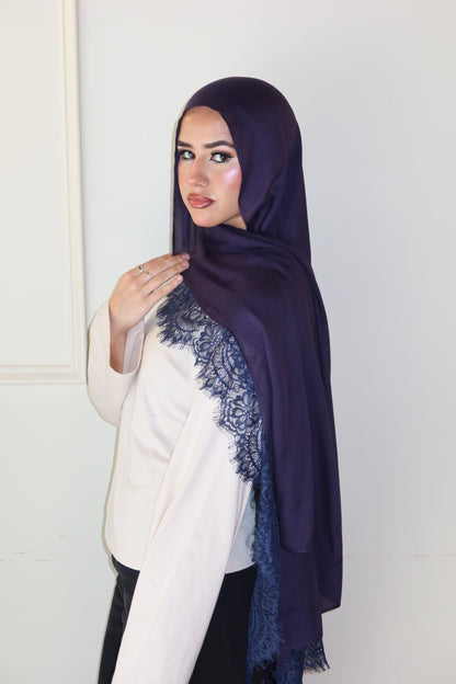 Midnight Navy Lace