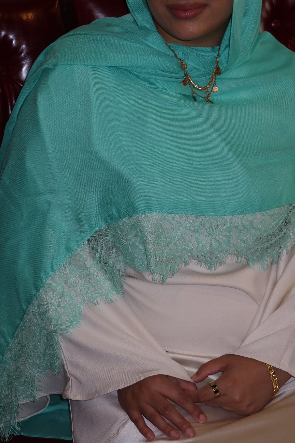 Turquoise Mint Lace