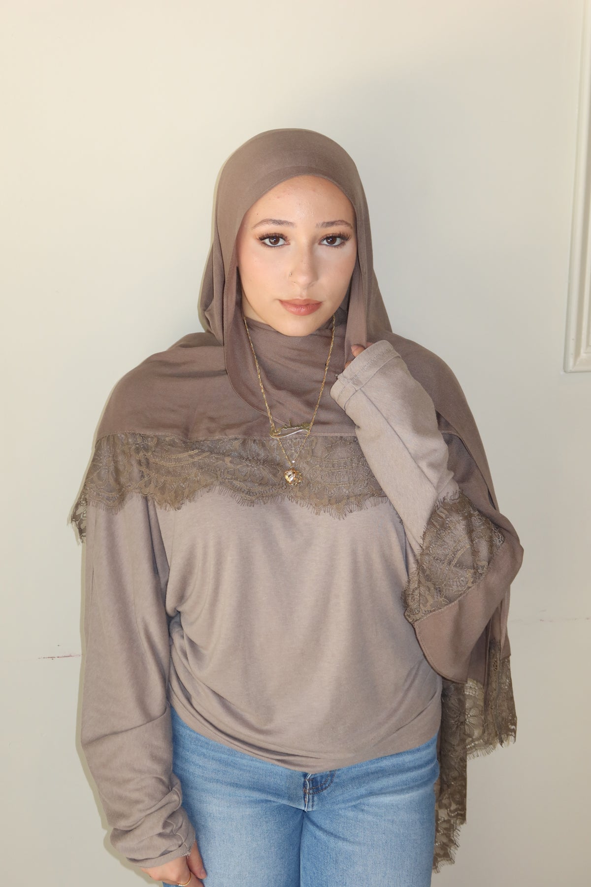 Taupe Lace