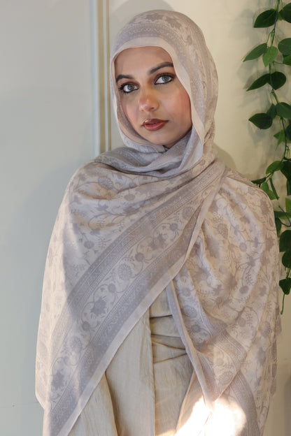 Vanilla Gray Pashmina