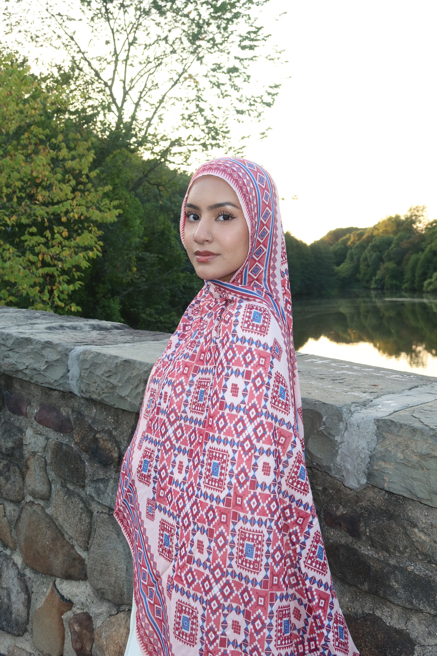 Ruby Mosaic Pashmina