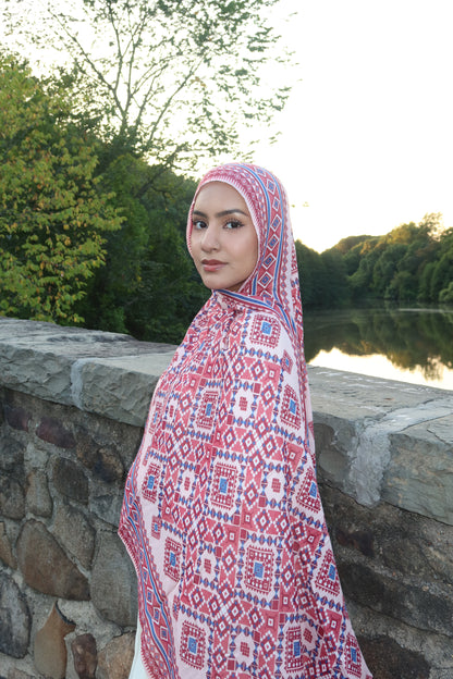 Ruby Mosaic Pashmina