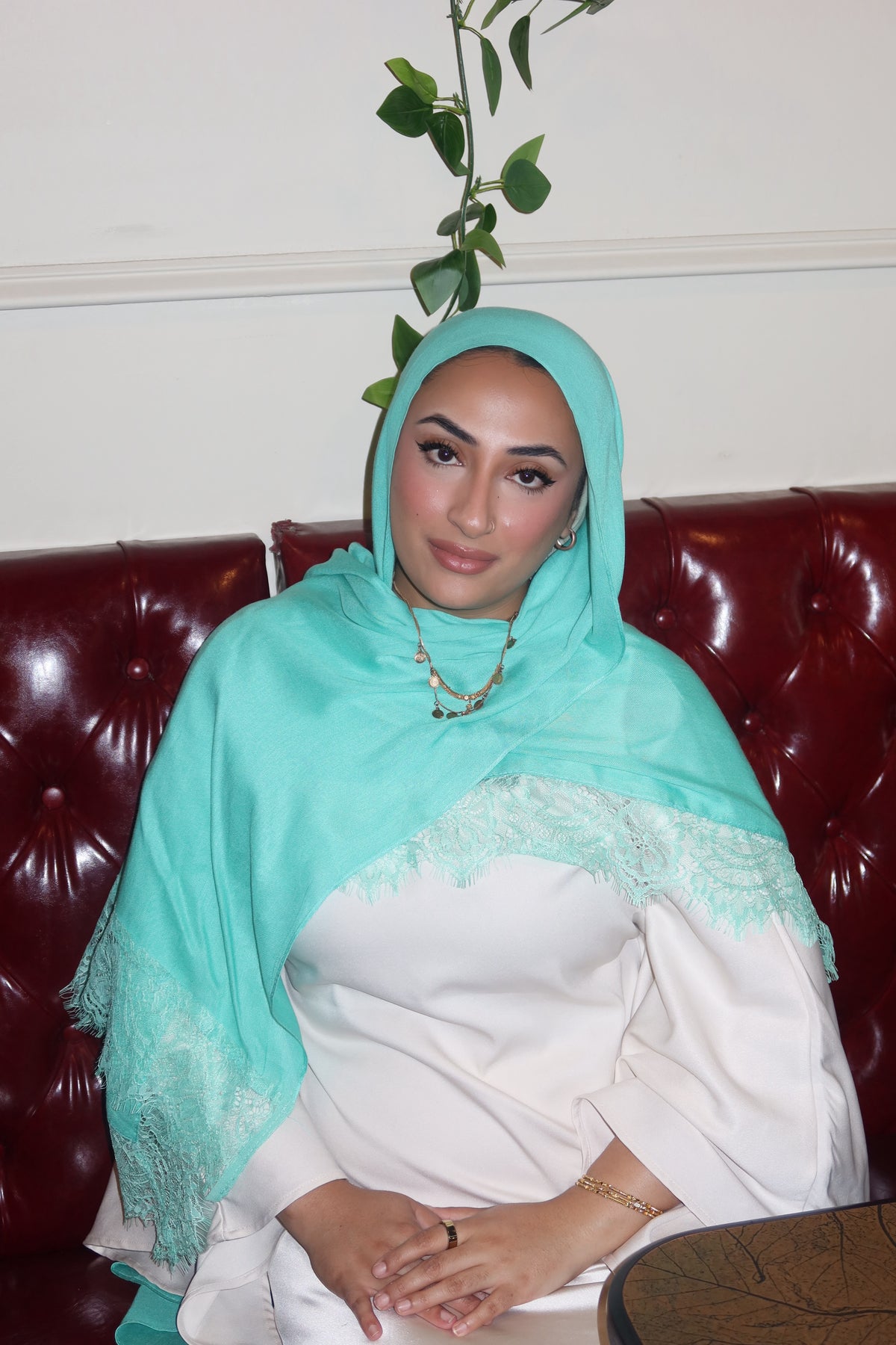 Turquoise Mint Lace