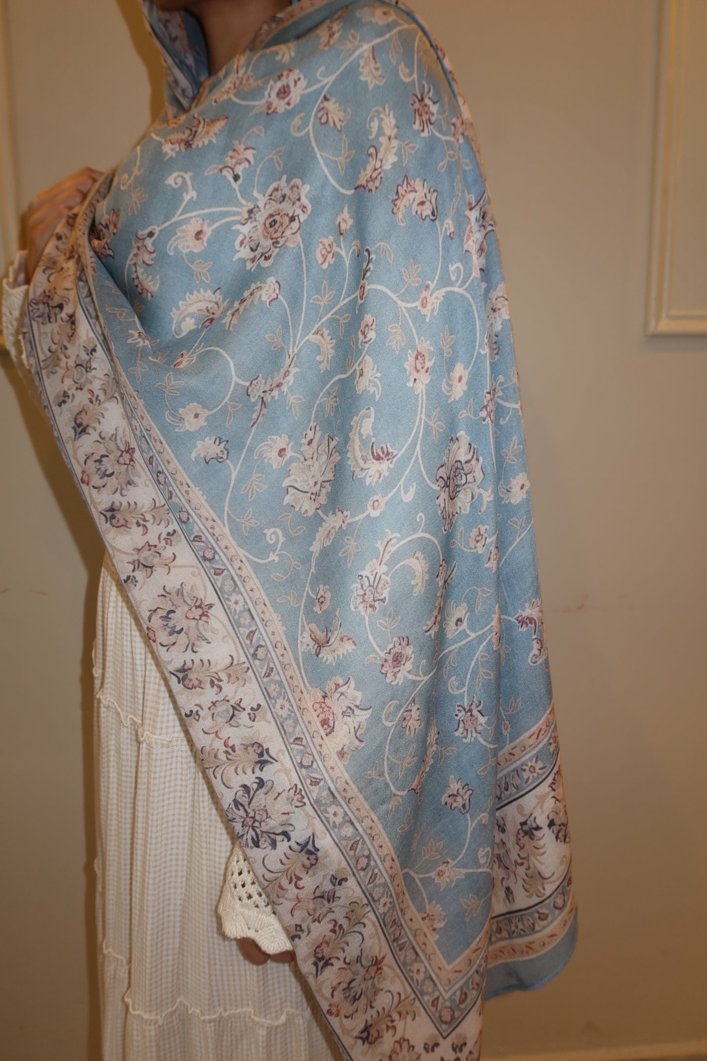 Soft Blue Pashmina
