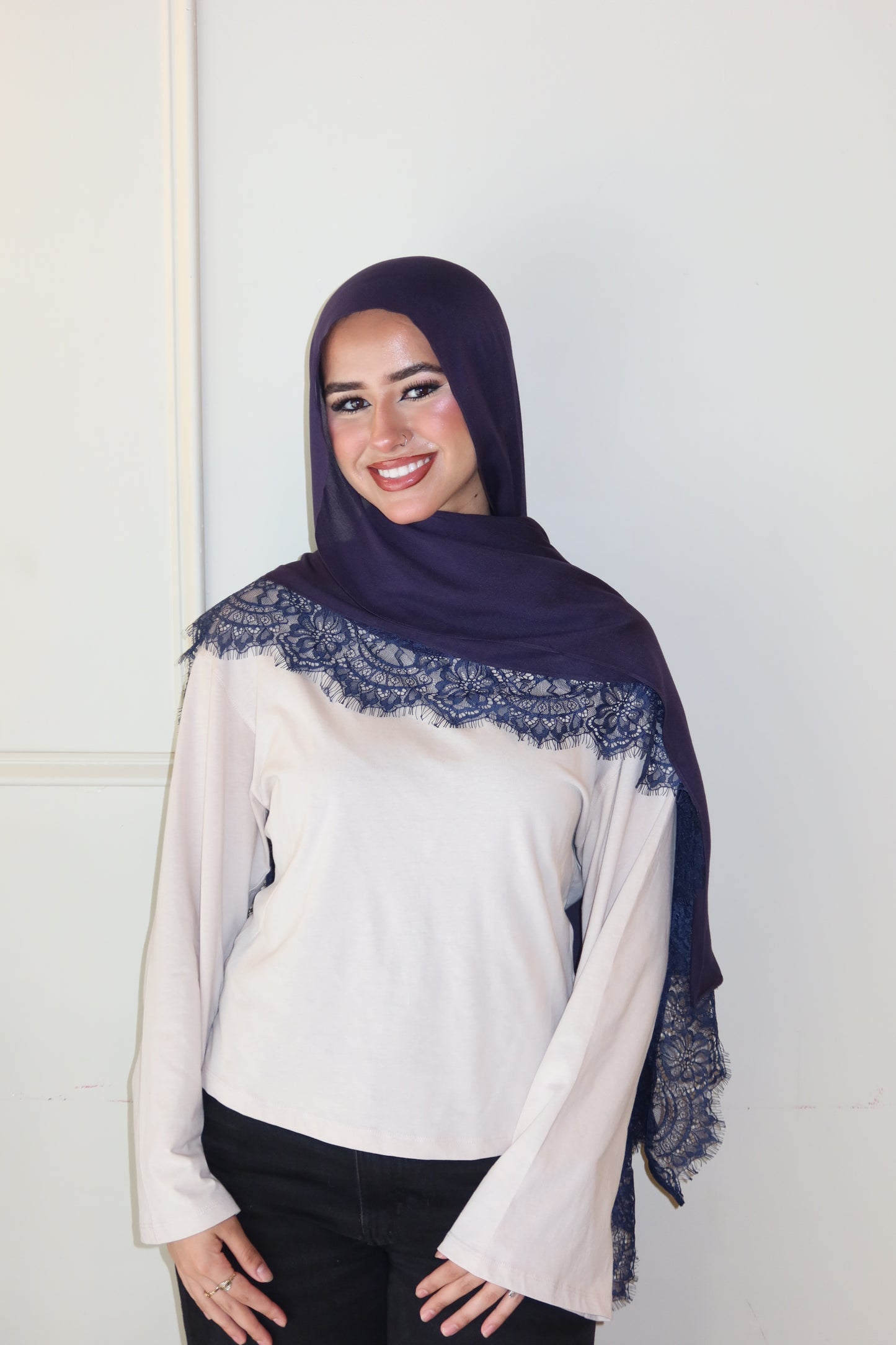 Midnight Navy Lace