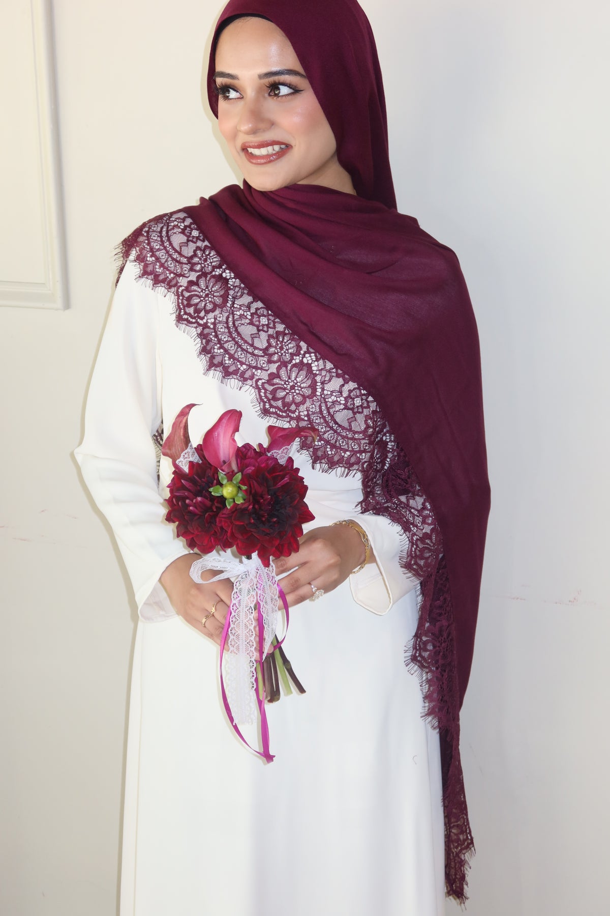 Deep Burgundy Lace